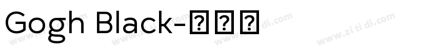 Gogh Black字体转换